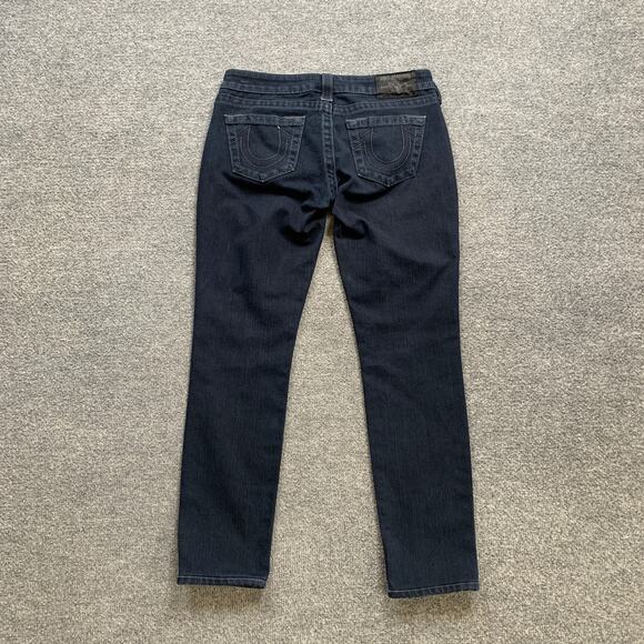 True Religion Jeans Women 26 Denim Stella Low Rise 5 Pocket Stretch Cotton Blend - Picture 8 of 11